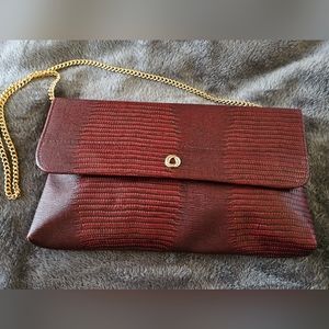 EUC Vintage Stocko faux lizard skin shoulder bag/clutch